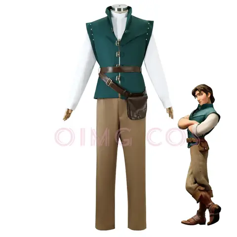 Flynn Rider Cosplay Costume  Adult Carnival Uniform Halloween Anime Halloween Costumes