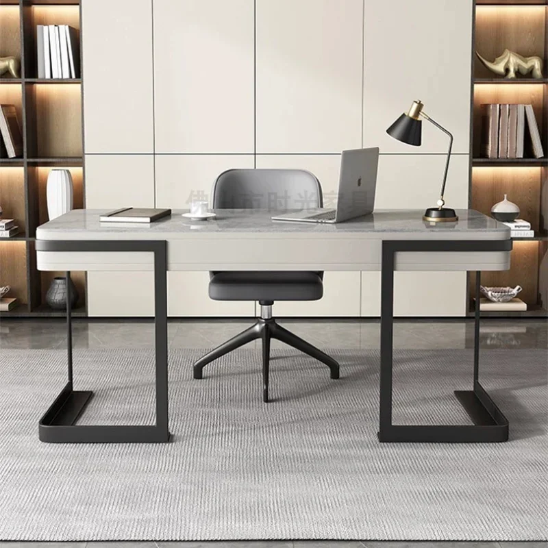 

N19 Designer Desk Home Study Desk Light Luxury Living Room Solid Wood Boss Desk