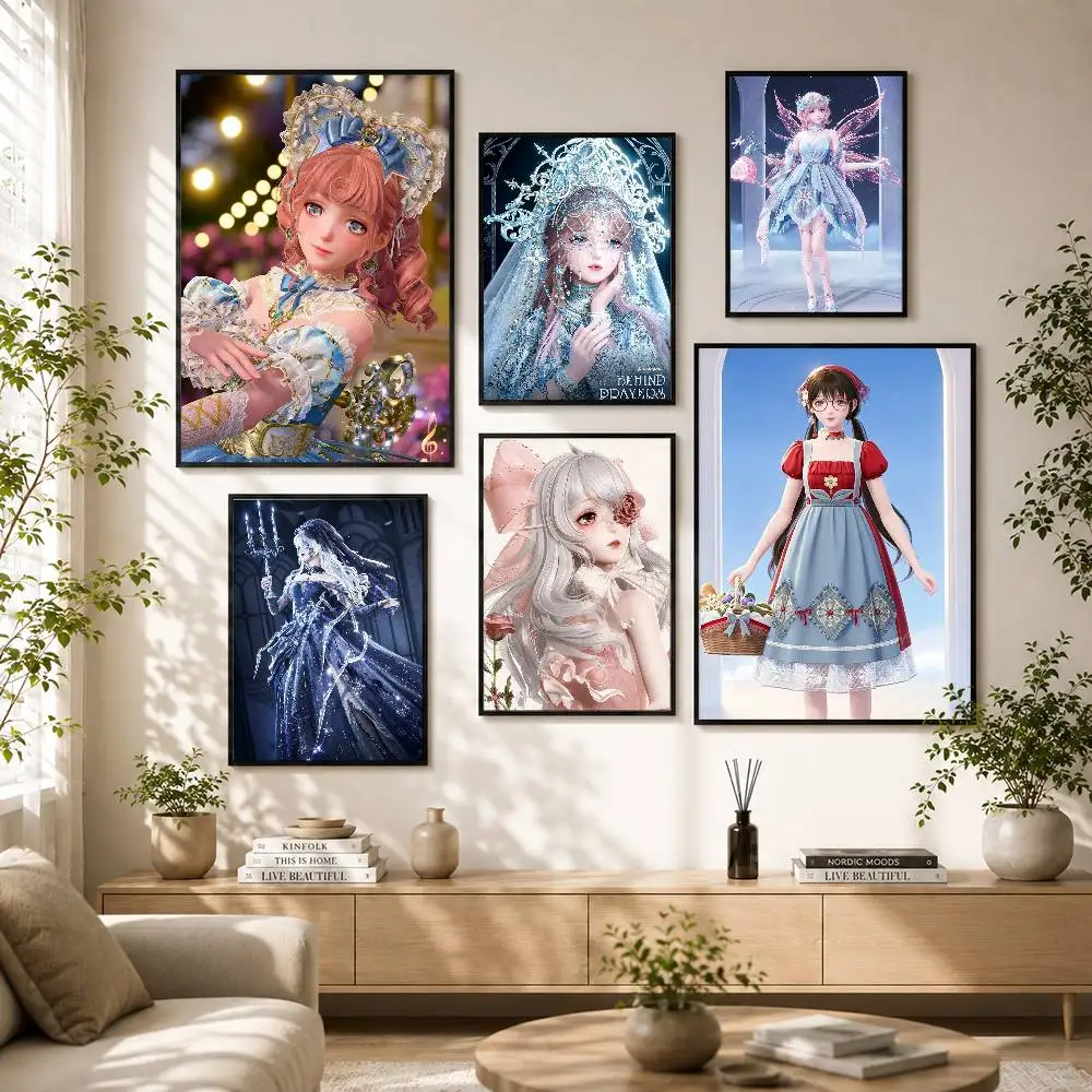 

3D Game I-Infinity N-Nikki Poster Versatile HD Waterproof Wall Art Self-Adhesive Decor for Any Space Ideal Gift