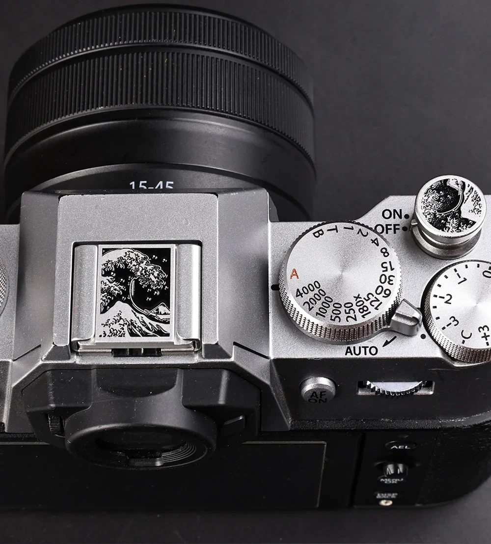 Aluminum Alloy Hot Shoe Cover & Shutter Threaded Button Set For Fujifilm XT2 XT3 XT10 XT20 XT50 X100V X100VI XT30II XT30III Came