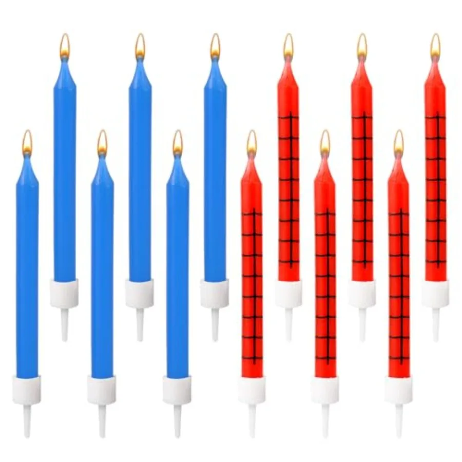 

12 шт., свечи-пауки, свечи на день рождения с паутиной для мужчин, топпер для торта, свеча-паук, вечерние украшения для дня рождения на тему паука