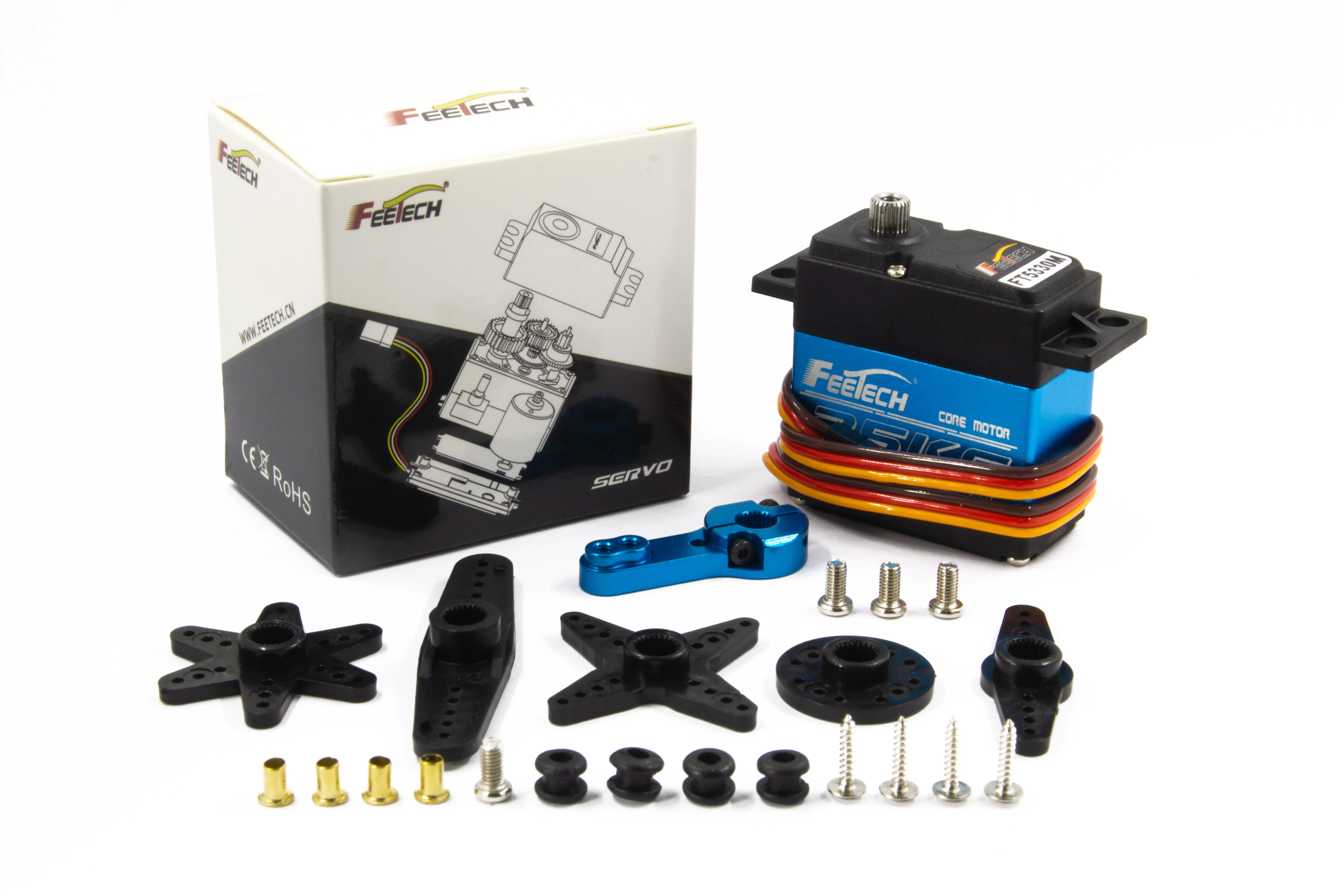 35KG Servo FT5330M Standard Digitale RC Servo Acciaio Gear Servo Impermeabile per Smart 1/8 1/10 RC Modello di Auto Elicottero Baja Trax