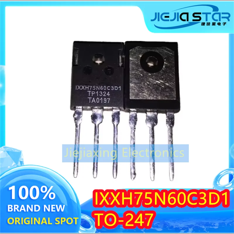 정품 재고 TO-247 IGBT, IXXH75N60C3D1, IXXH75N60, 600V, 150A, 신형 전자 제품, 5 개, 10 개