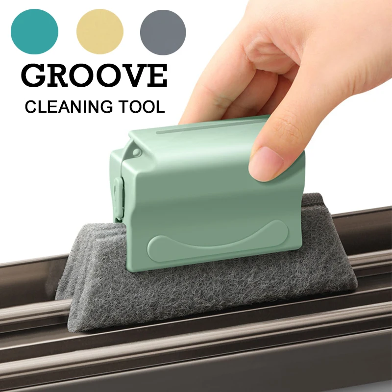 

Magic Window Groove Cleaning Cloth, Kitchen Decontamination Brush, Windows Slot, All Corners and Gaps Cleaner Tools