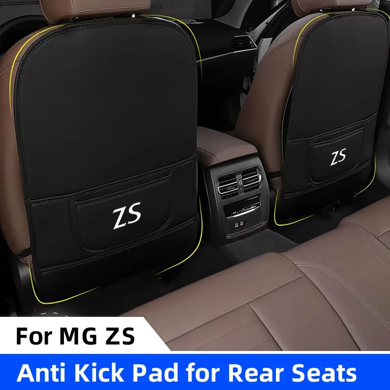 

Car Seat Anti Kick Pad For MG ZS EV EZS 2017 2018 2020 Leather Seat Back Storage Anti Scratch Protector Cover Anti-Dirty Pads