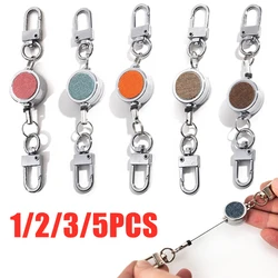 Retractable Badge Holder Key Ring Clip ID Lanyard Name Tag Card Pull Chain Reel Belt Classic Extendable Breastplate Buckle