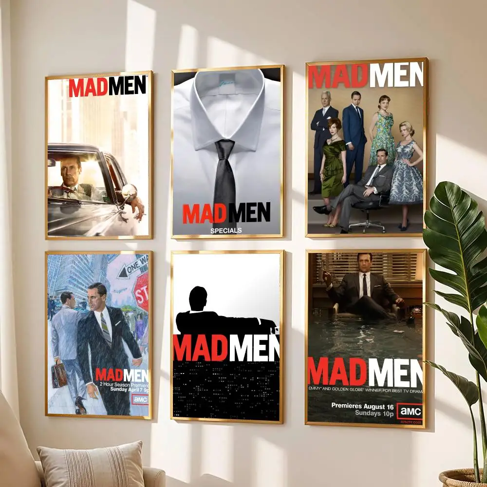 tv series M-Mad Men-N Poster Modern Wall Decal for Living Room Cafe Office Bar and Bedroom