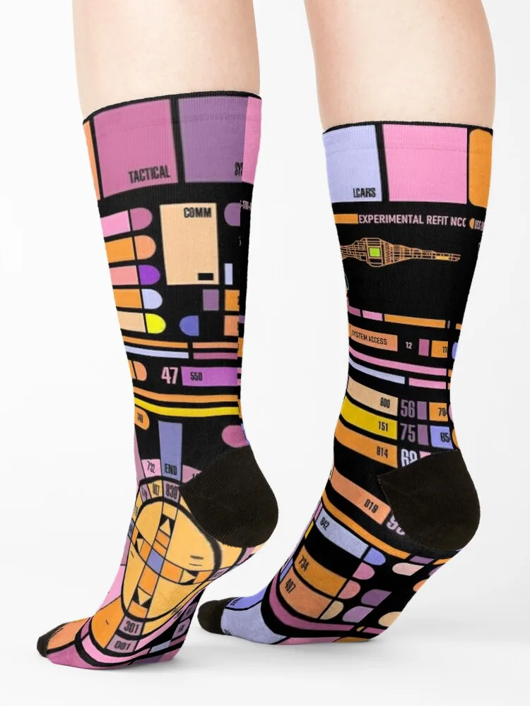 TNG Interface Space Future Control Panel Socks สินค้าใหม่มากมาย ถุงเท้าผู้ชาย ถุงเท้าผู้หญิง
