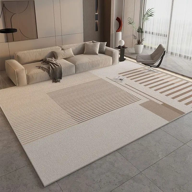 VIKAMA Modern Wabi Sabi Style Large Carpet Living Room Bedroom Non slip Soft Floor Mat Home Decoration