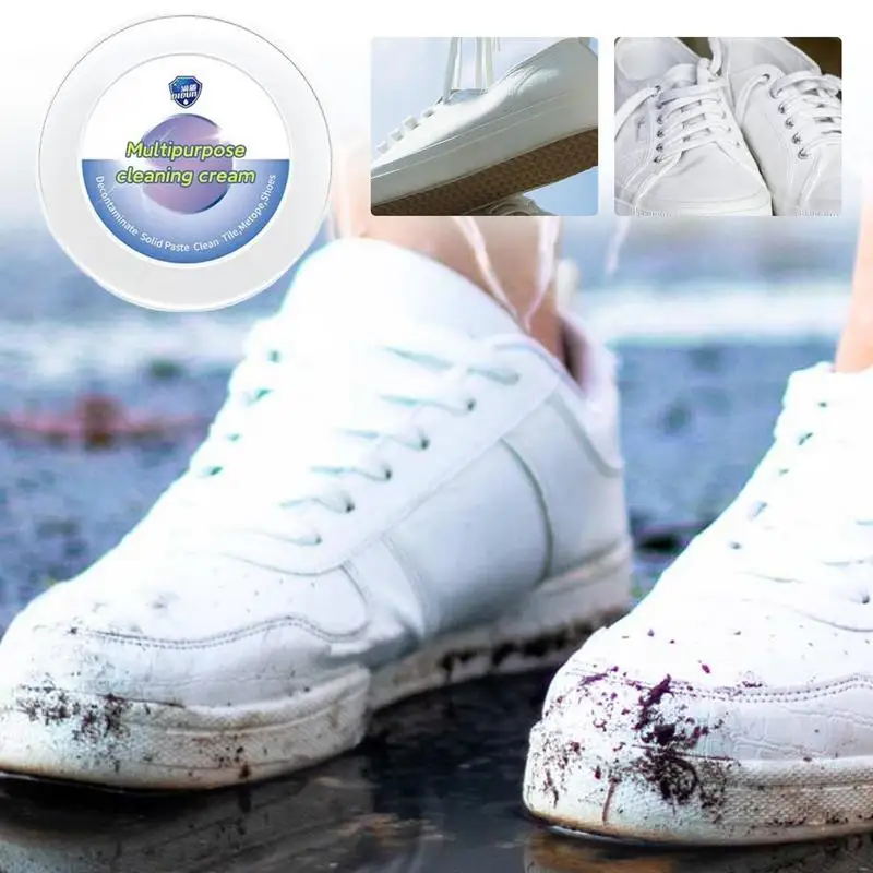 Multipurpose Cleaning Cream White Shoe Brightening Cleanser Multi-functional Cleaning And Stain Removal Cream Restore Your