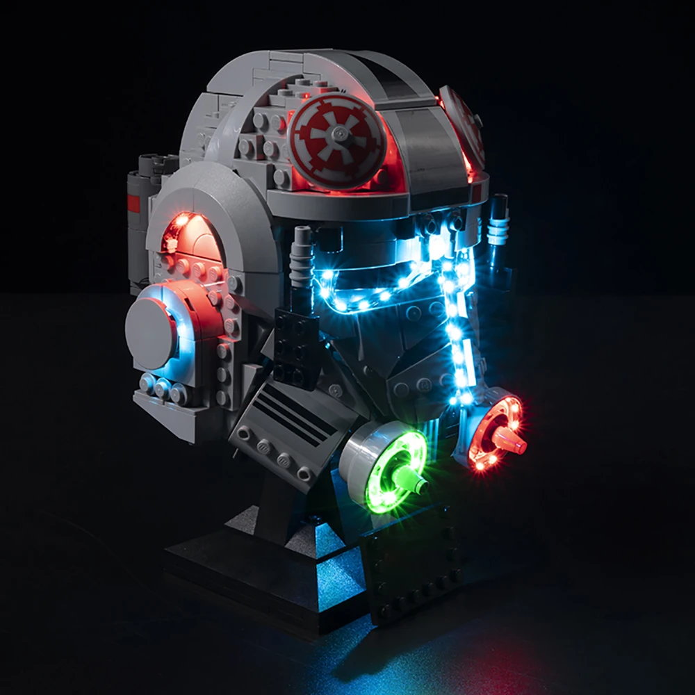 ชุดไฟสําหรับ LEGO AT-AT DRIVER HELMET Starings Wars ไม่รวม Building Block (เฉพาะชุดไฟ LED)