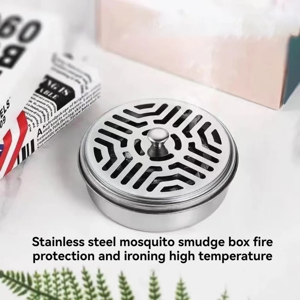 Incense Holder Mosquito Coil Tray Holder For Household With Lid Outdoor Mosquito Coil Box For Living Room And Bedroom