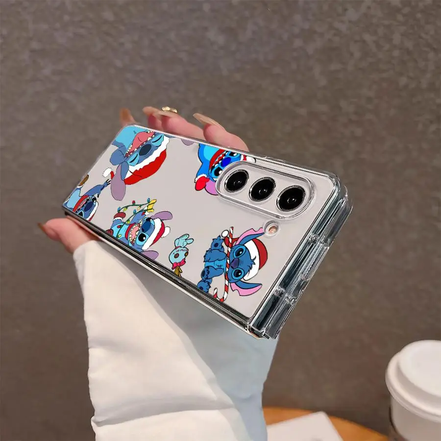 حافظة لهاتف سامسونج جالاكسي Z Fold 7 6 5 4 3 ZFold6 ZFold4 ZFold5 ZFold7 ZFold3 Disney Stitch Merry #6