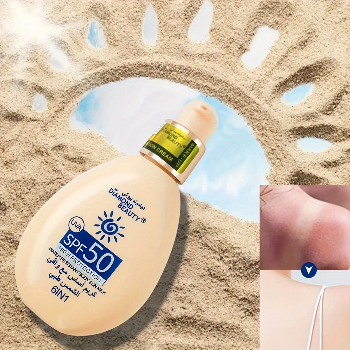 日焼け止め SPF 50 顔ボディ分離女性日焼け止めローション 100 ミリリットル夏屋外液体ファンデーション保湿クリーム