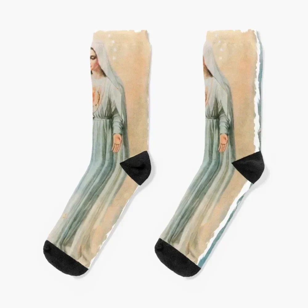 

Our Lady Fatima Socks christmas gifts hip hop sheer gifts Men Socks Luxury Brand Women's