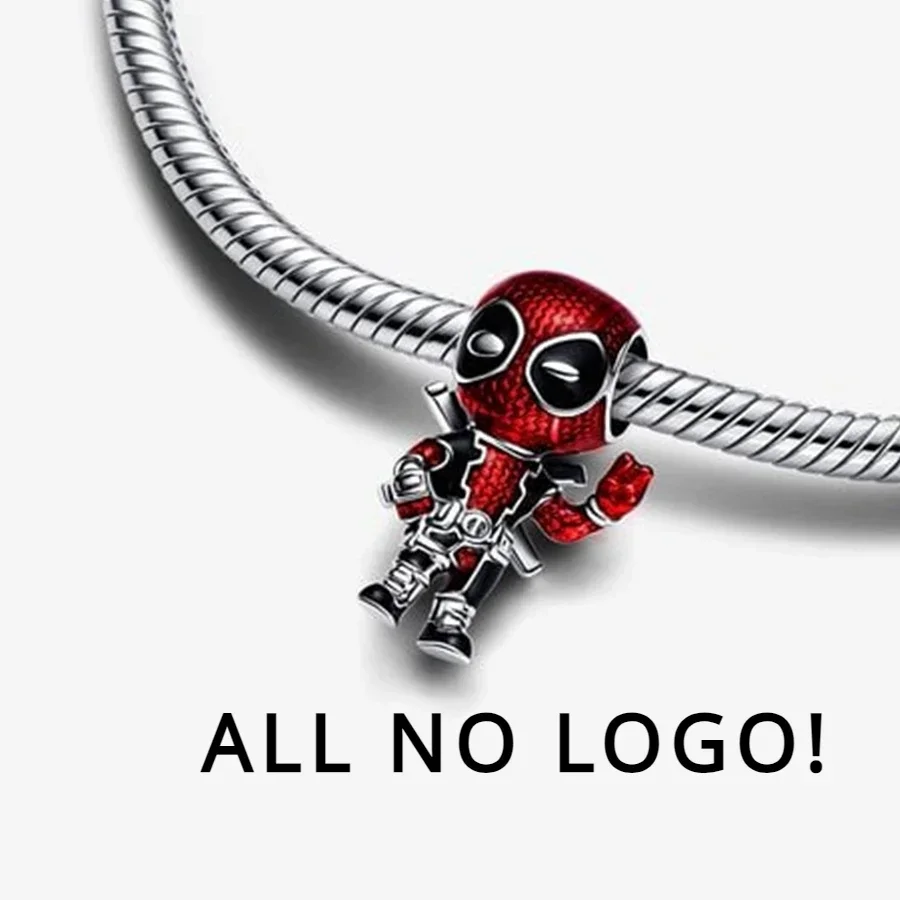 Fit Original Charms Bracelets Deadpool Wolverine Captain America Spider-Man Iron Man Charm Series Pendant Jewelry