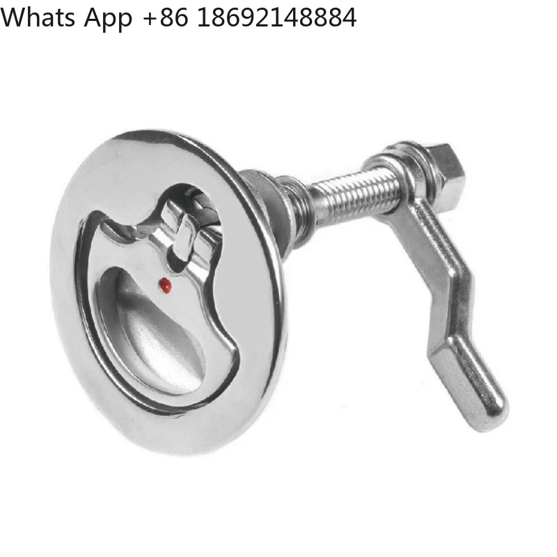 

Stainless steel 316 handle floor lock with curved strip handle floor lock Stainless steel RV marine hardware accessories