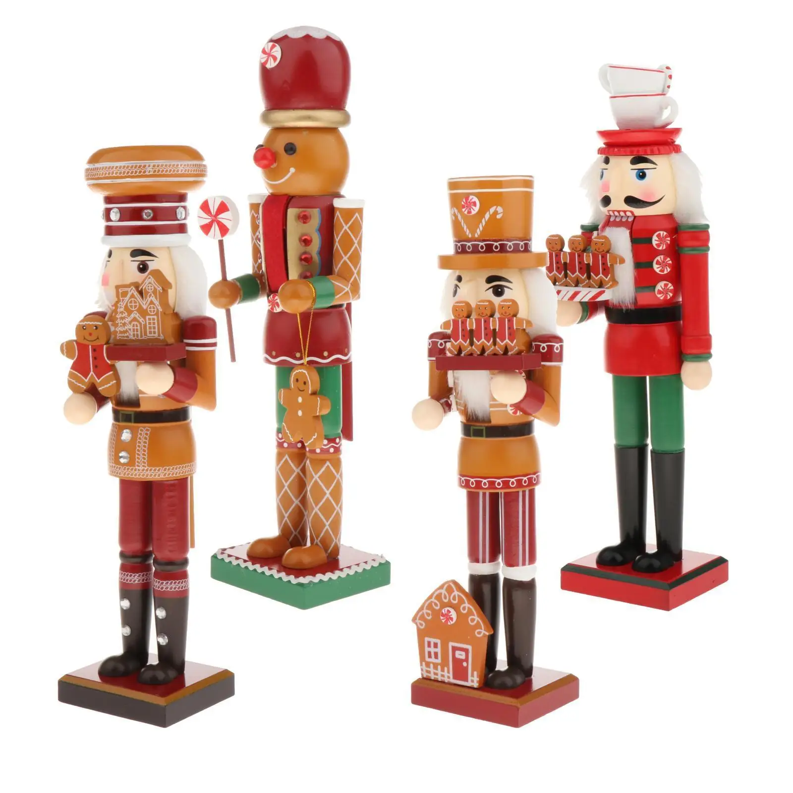 Wooden Christmas Nutcracker 36cm Hand Made & Painted Decoration Soldier Puppet