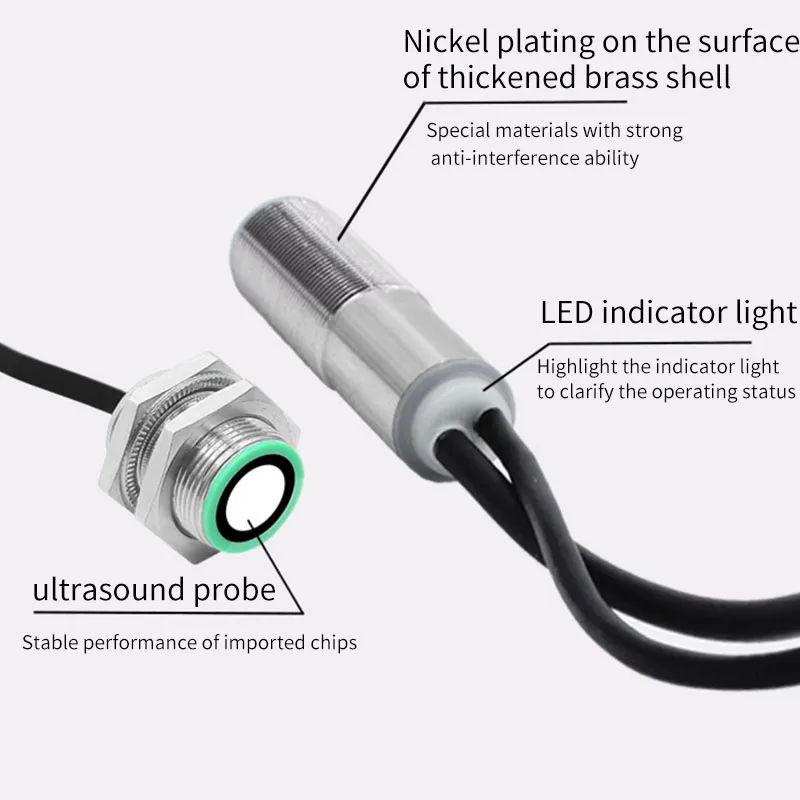 M18 Ultrasonic Single and Double Sheet Detection Sensors for Paper Reflexing Detection in Printing Machines