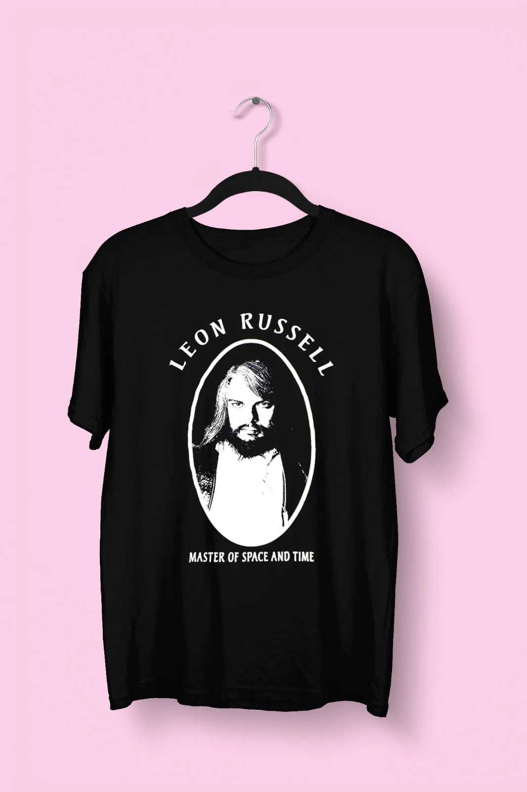 Leon Russell Master Of Space And Time Cotton Black Full Size T Shirt AA1207