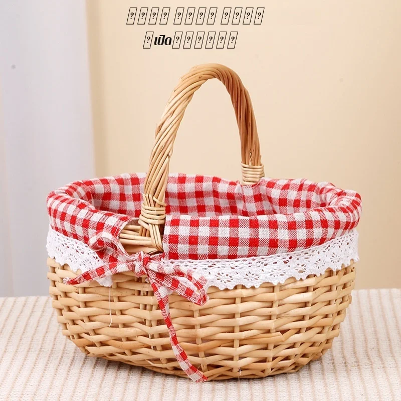 

Тканая корзина для фруктов ивы, корзина для яиц, корзина с лунными цветами, корзина для хранения послеродового периода, женский подарок для лучшего друга