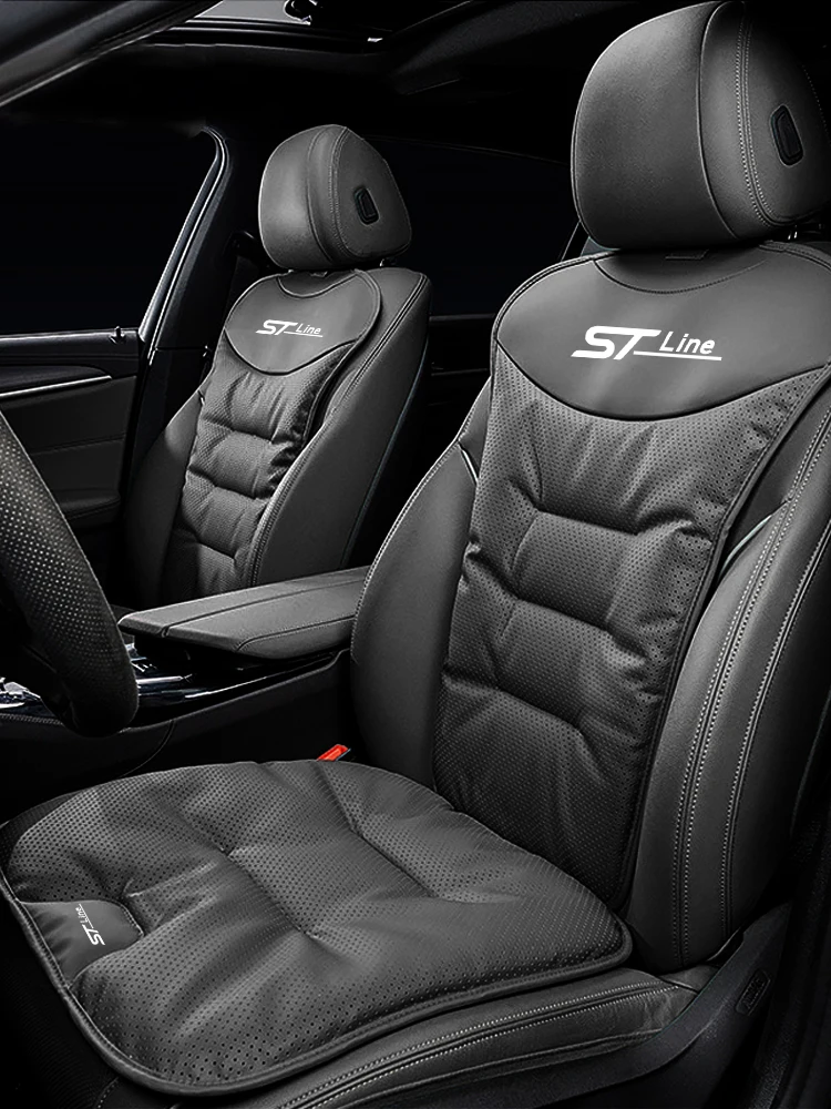 For Ford ST Line Kuga MK3 MK4 S Max Focus Puma Fiesta Car Seat Cushion-Thickening All-Season Pad Seat & Backrest Protector Cover