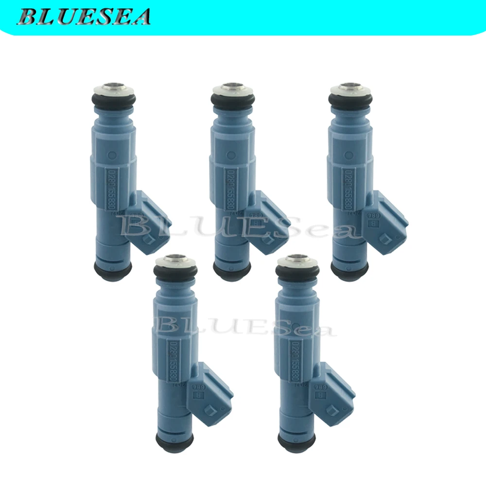 5PCS For Volvo TURBO S70 V70 2.3 2.4 For Bosch 1999-2004 Fuel Injector 0280155830