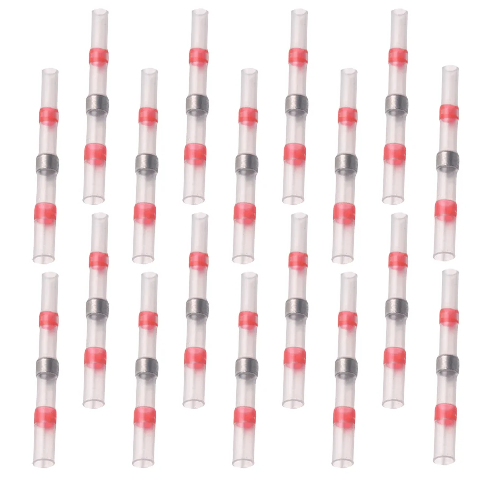 

100 Pcs Wire Terminals Sealing Connectors Solder Sleeves Tin Coated Pe Material Electrical Equipment Supplies Long Lasting