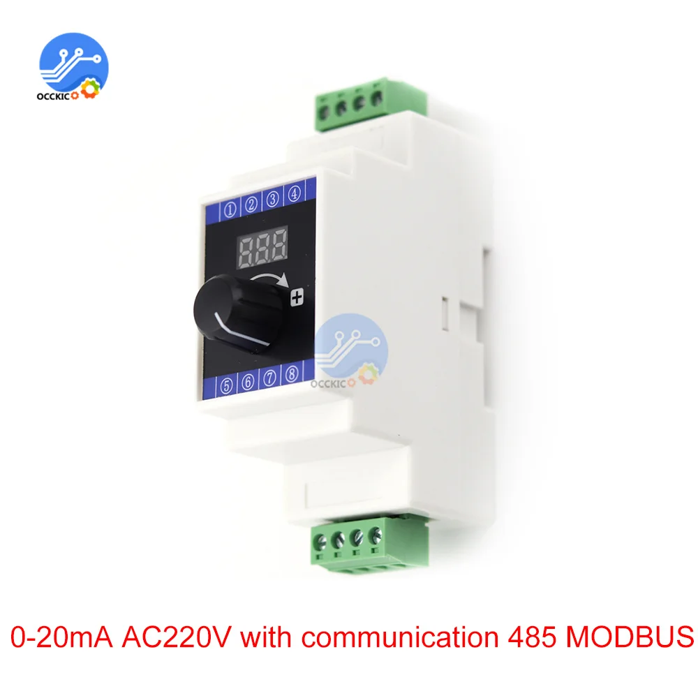 Current Signal Generator Digital Display 0-20mA 4‑20mA DC 24V AC220V With 485 MODBUS Analog Simulator Rail Installation