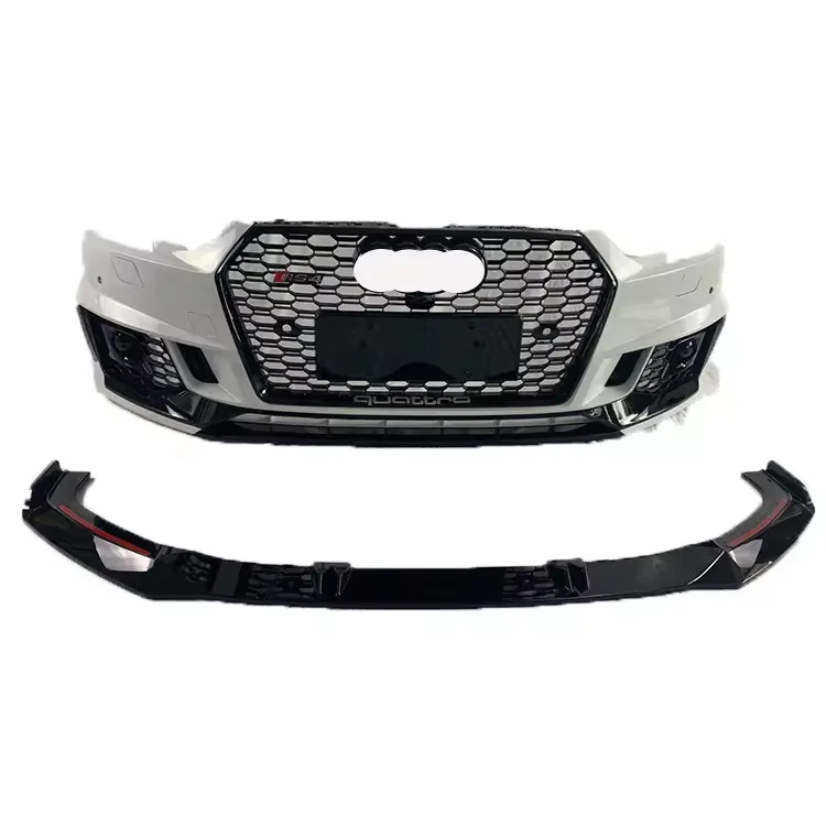 

High quality Auto Parts RS4 Quattro Style Front Bumper with Grille for Audi A4 B9 S4 2017-2019