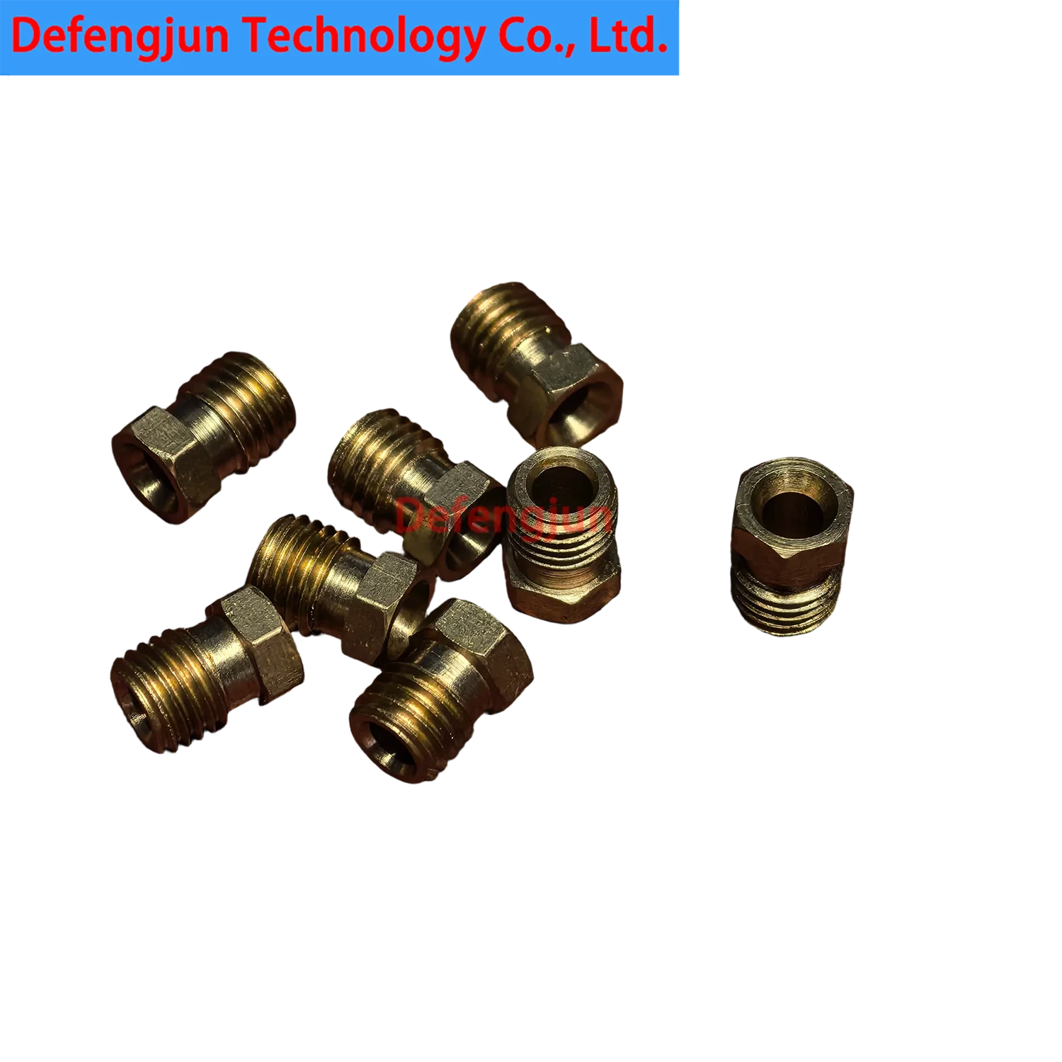 40pcs PA4 Brass Adapter 4mm Tube x M8x1 Thread for Lubrication Fitting Assembly