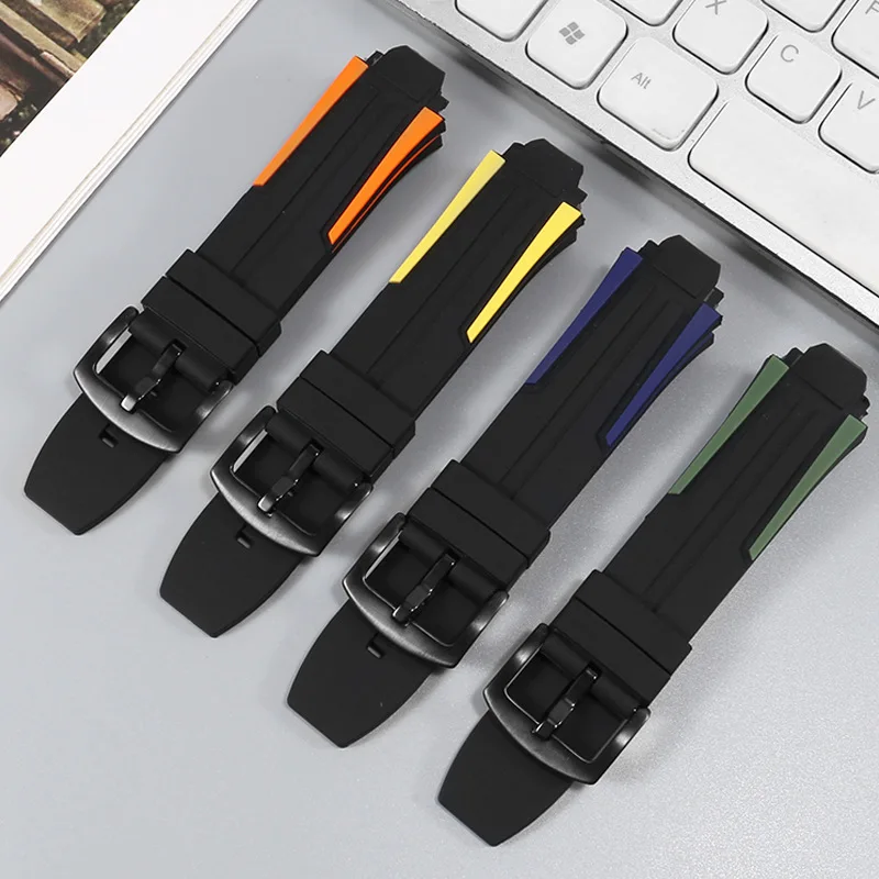 

Совместим с Tiansut1853Special Edition of Racing Series Bicycle RaceT111.417Аумовый ремешок для часов для мужчин