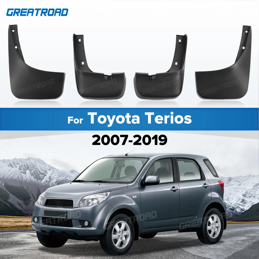 For Toyota Terios 2007-2019 2013 2014 2015 2016 2017 2018 Fender Mudflaps Splash Guards Mudguards Mud Flaps Car Accessories