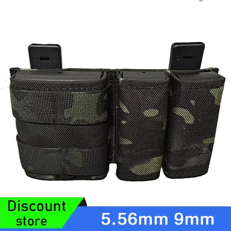 

Сумка для инструментов Molle, короткая сумка для журналов, 5,56 мм, 9 мм, M4 G17 AR15, пояс для страйкбола, жилет, ремень, зажим Maclice для спорта на открытом воздухе, охоты