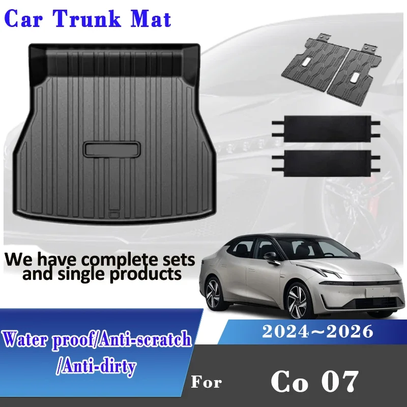 

Boot Mats For Lynk & Co 07 2024 2025 2026 Car Trunk Mat Cars Rear Trunk Storage Pad Waterproof Floor Mats Protect Accessories