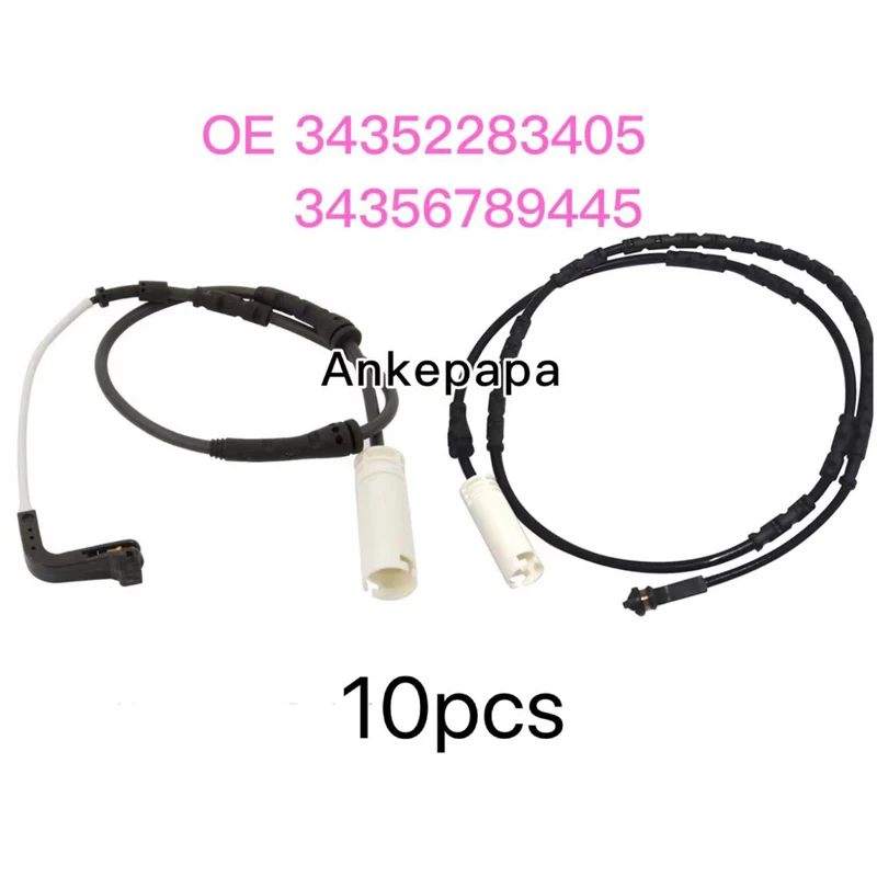 Each item 5 pcs. tota 34352283405 + 34356789445 One Set Brake Pad Wear Sensor for BM 3 E90 E92 E93 M M3 Rear Brake Alarm Sensor