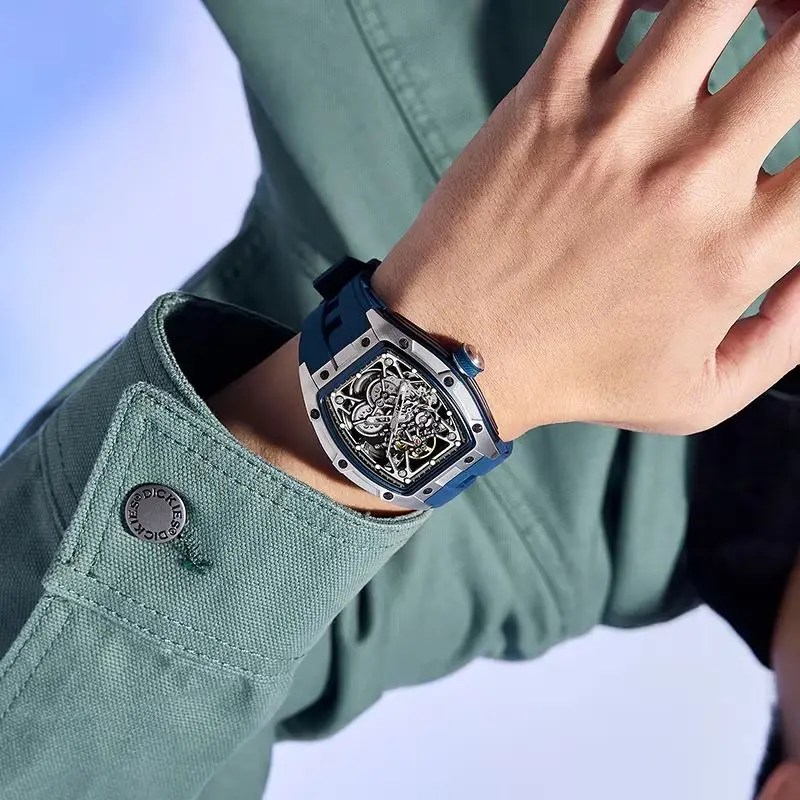 Original Brand 2027 Hollow out Sports Skeleton Successful People Wear Wristwatch Waterproof Clock Montre Homme Pag