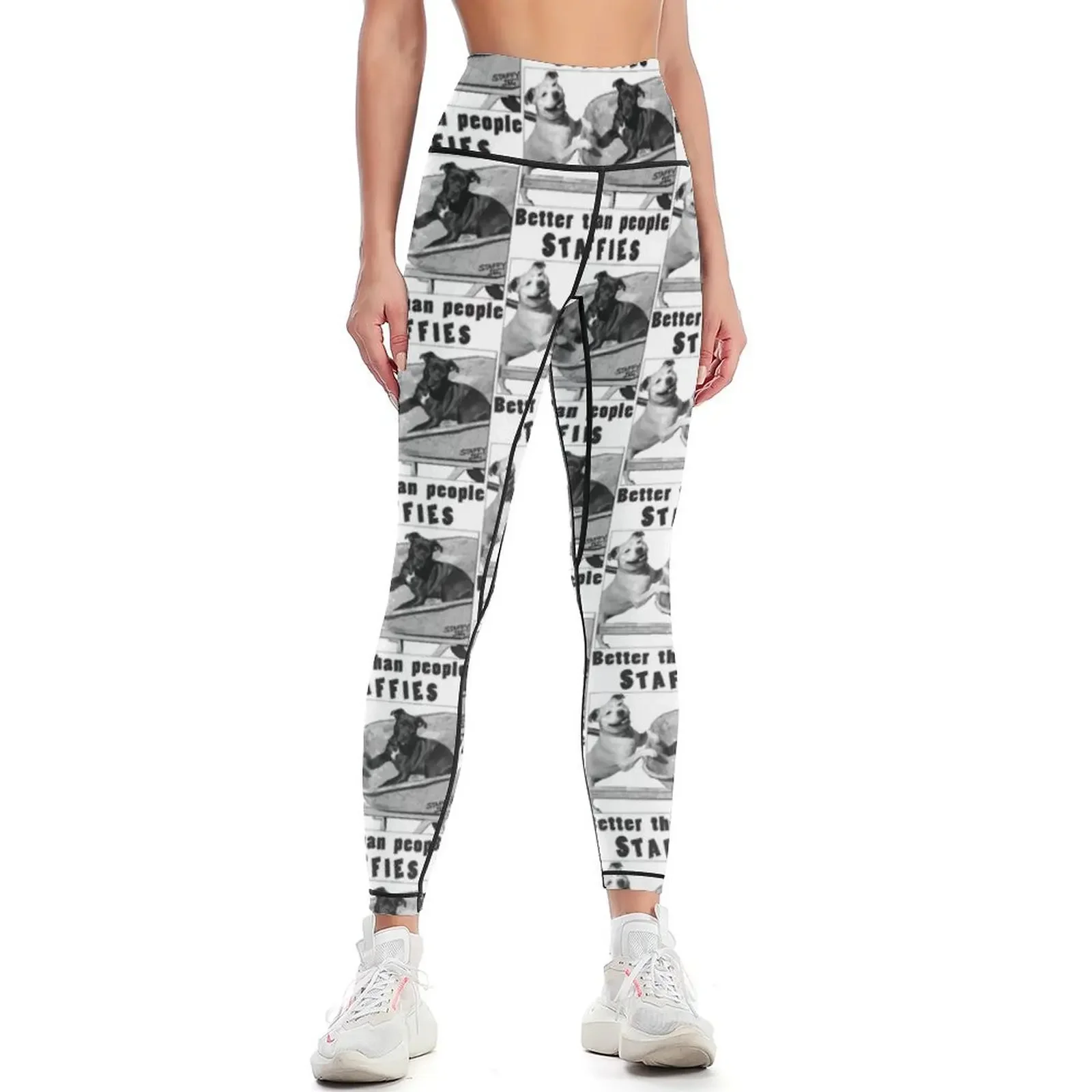 

Staffies better than people Leggings Sports pants for Women's fitness Women sportwear legging gym Womens Leggings