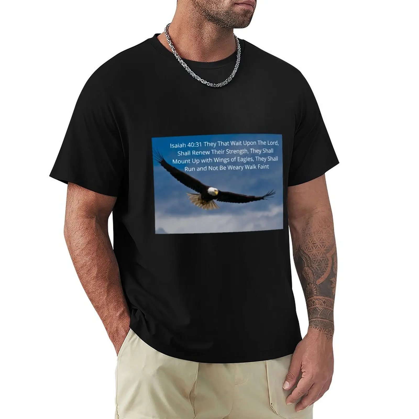 

Isaiah 40 vs 31 On Eagles Wings T-Shirt football t shirt graphic t shirts Anime t-shirt mens t shirts casual stylish