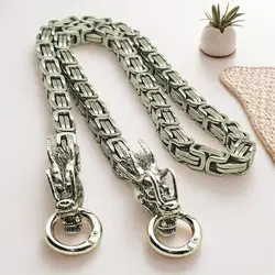 Stainless Steel Sturdy dragon Chain Stacking Bracelets Can Self-Defense Keel Defence Whip Waist