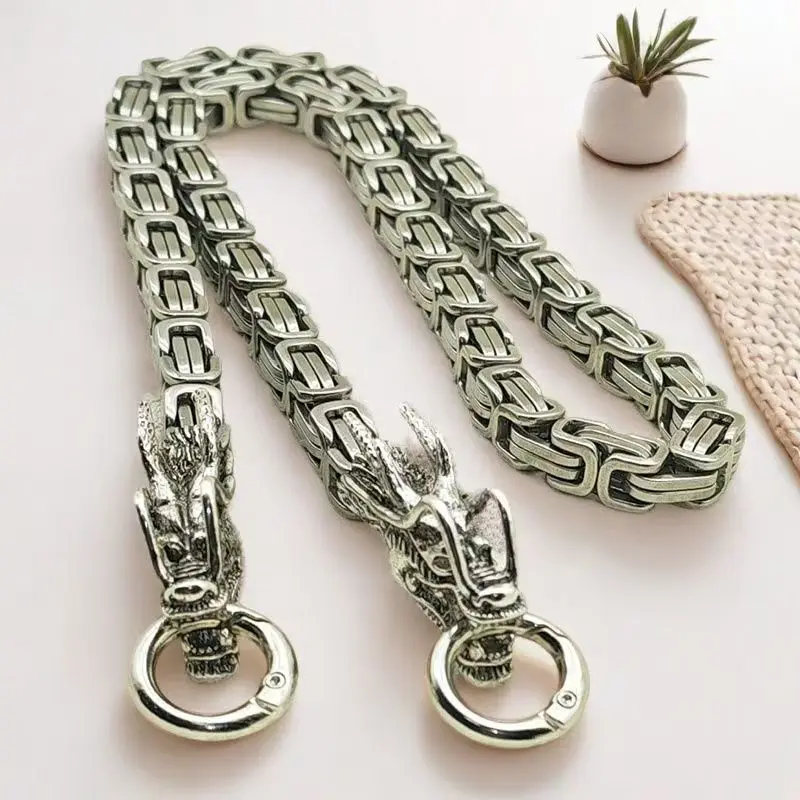 Stainless Steel Sturdy dragon Chain Stacking Bracelets Can Self-Defense Weapon Keel Defence Whip Waist