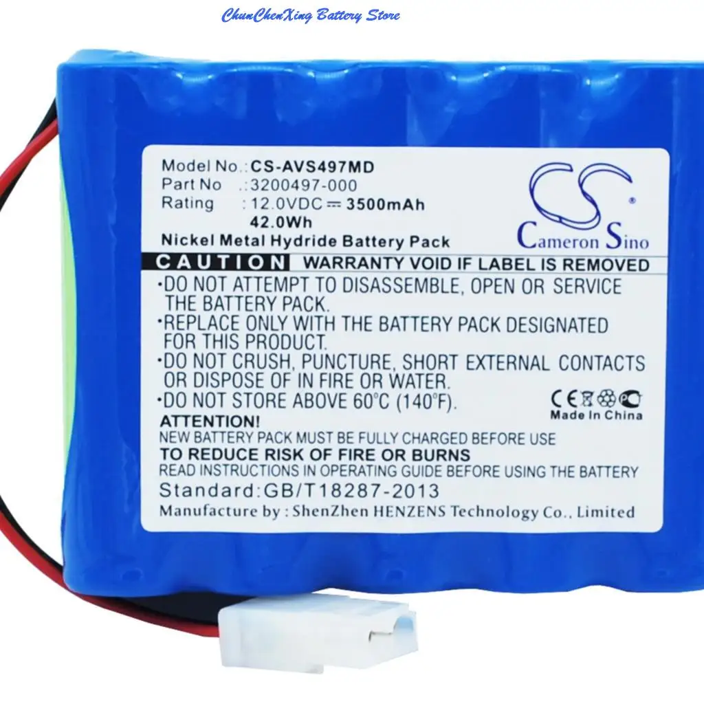 Cameron Sino 3500mAh Battery for Viasys Healthcare Vela Ventilator,AVEA,T-Bird Ventilator,For CareFusion Ventilator, 16048