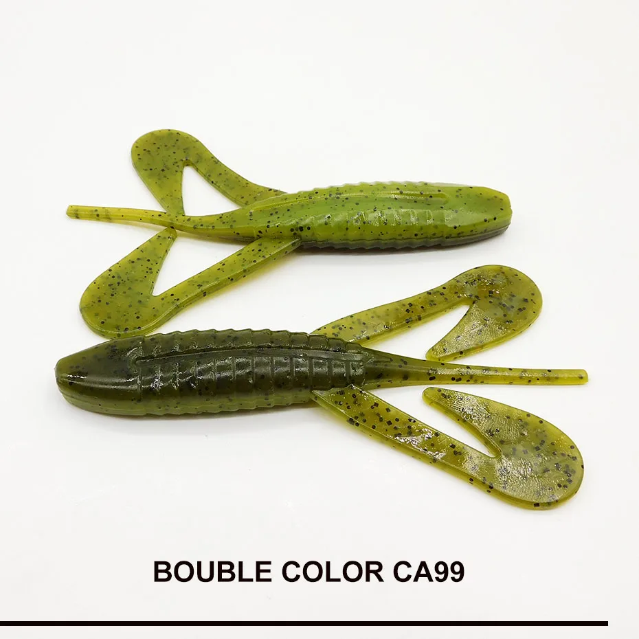 ESFISHING Plastic Lures Assassin Logger 115mm 4pcs Fishing Tackle Silicone Bait Pesca Leurere Souple Soft Lures for Bass