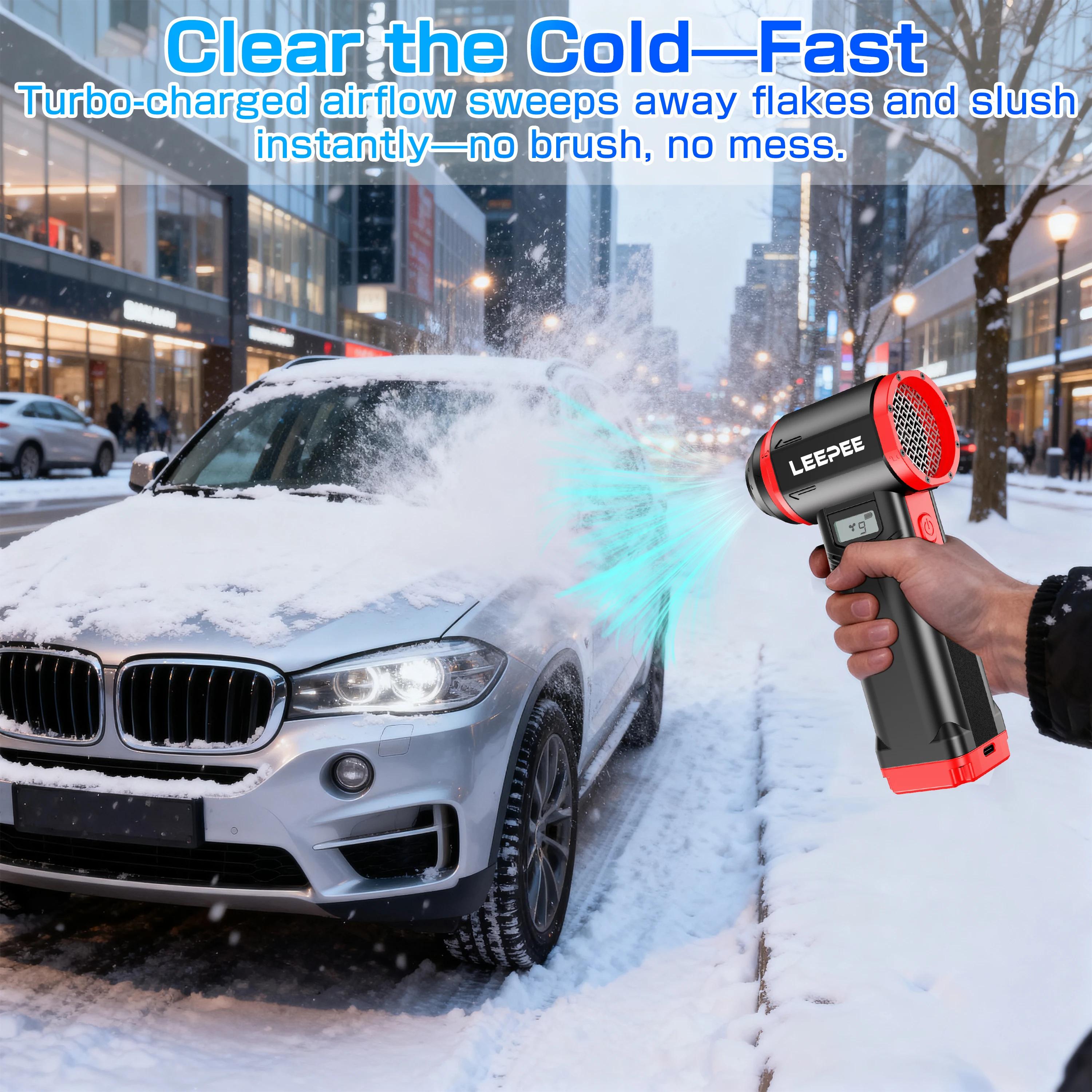 

Handheld Turbo Fan Cleaning Jet Blower Tools Powerful Air Blower Car Violent Fan Wireless Hair Dryer For SUV RV Truck Trailer