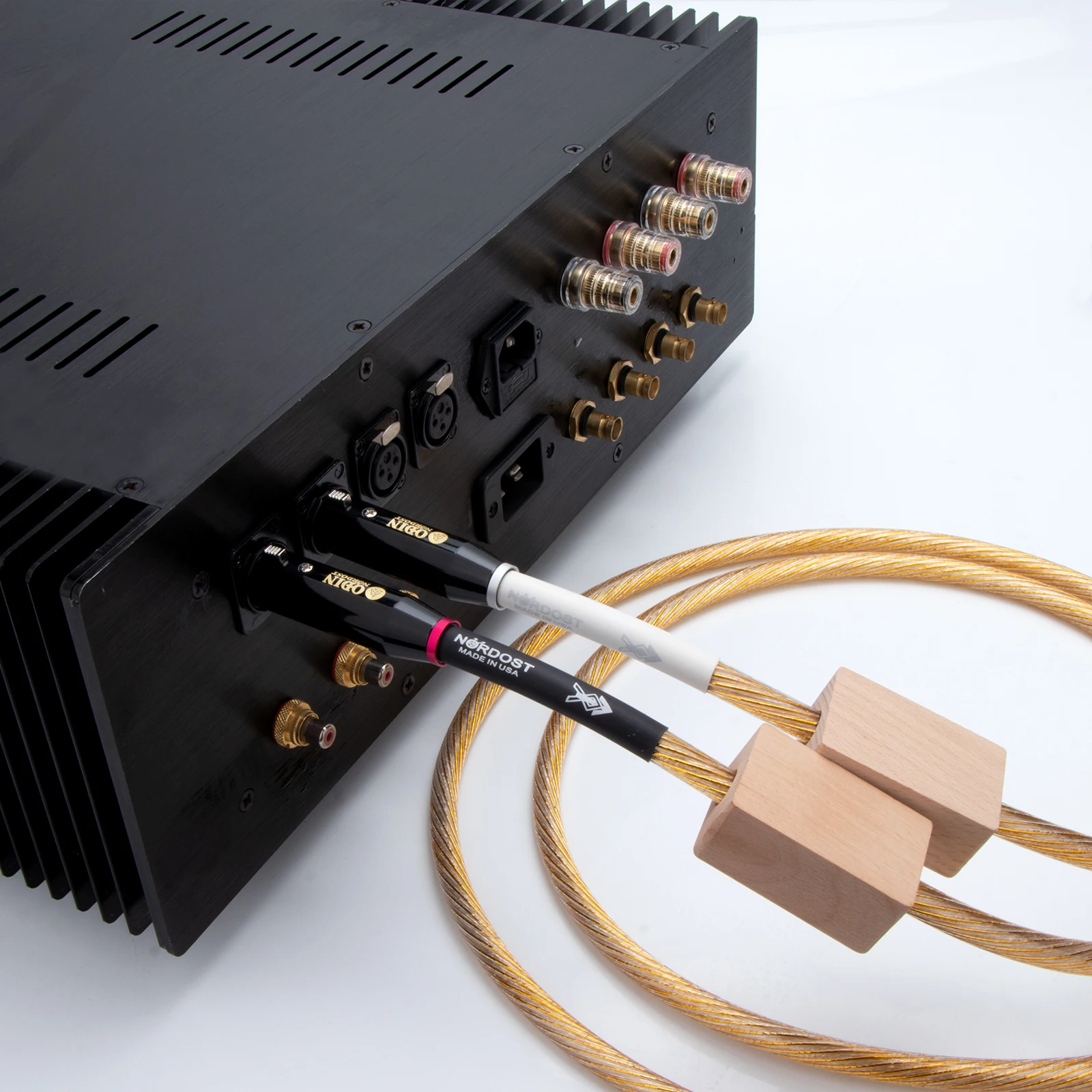 Gold Nordost ODIN 2-audiokabel HIFI XLR naar XLR gebalanceerde lijn Audiofiele kwaliteit Versterker mix mixer Interconnect-draad