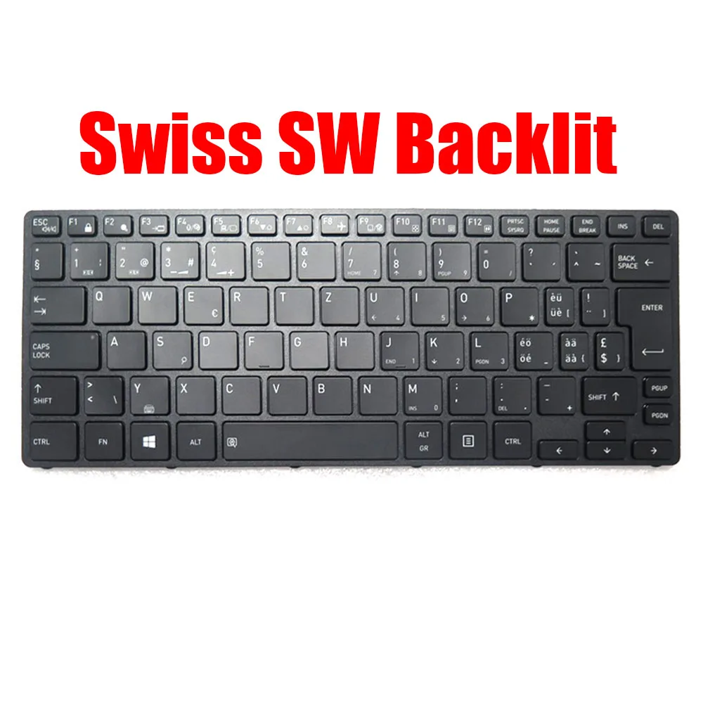 SW RU PO GR AR CZ Laptop Keyboard For Dynabook For Portege A30-E For Tecra A30-G A30-J Swiss Russia Portugal Germany