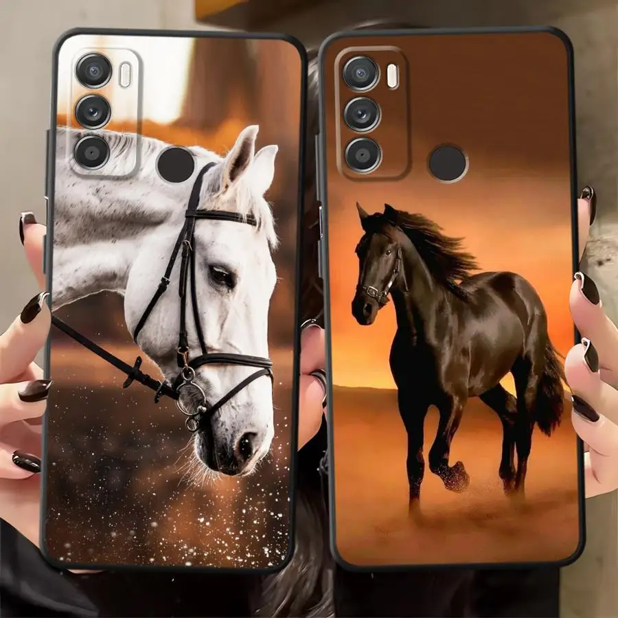 

Black Soft Phone Cover Case for Motorola Mot G22 Edge40 G60 G32 G50 G52 G53 G30 G71 G60s Edge 20 Pro 30 Lite G51 G73 G31 Horse