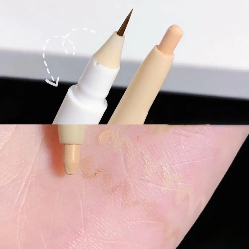 Waterdichte Eyeliner Pen Langdurige Oogschaduwstok Professionele Dames Duurzame Dubbele Kop Zijderupsen Voor Niet-Smudge