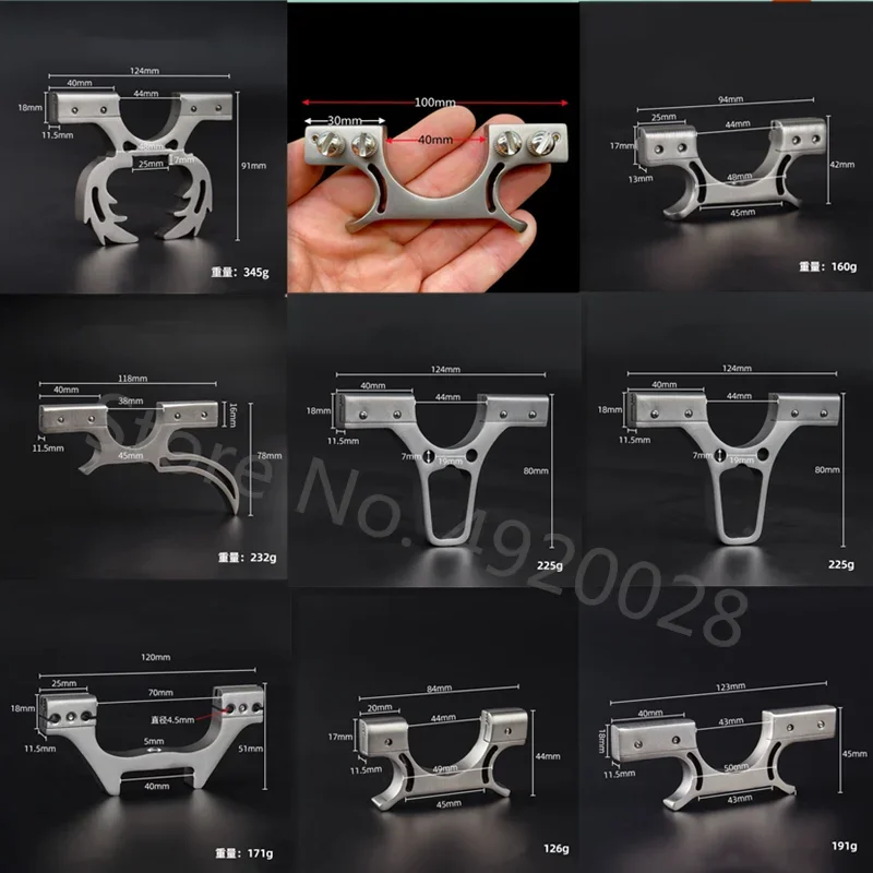 

Stainless Steel Slingshot Bow Head Straight Rod Telescopic Folding Catapult Accessories 9 Styles Outdoor Hunting Shooting Tool