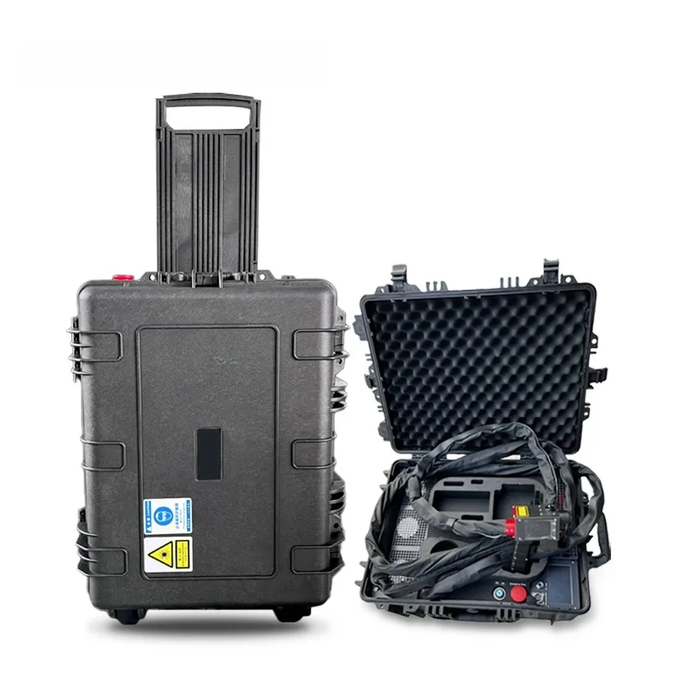 High Quality Luggage Type Laser Cleaning Machine Portable Pull Rod Luggage for Rust Plastic Cleaning